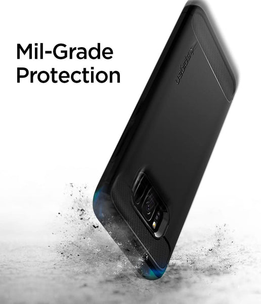 Case Samsung Galaxy S8 / S8 Plus Spigen Rugged Armor Carbon Fiber Casing