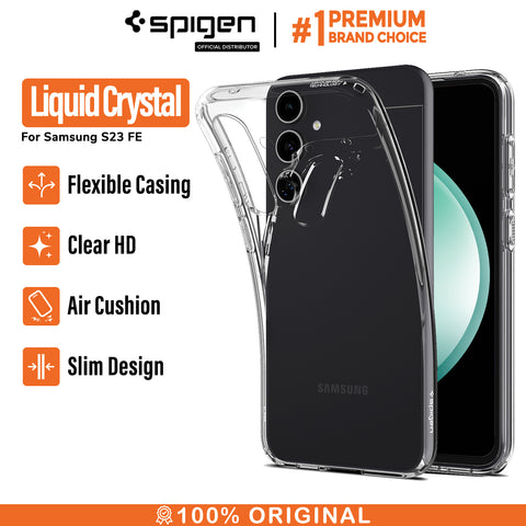 Case Samsung Galaxy S23 FE Spigen Liquid Crystal Slim Clear TPU Casing