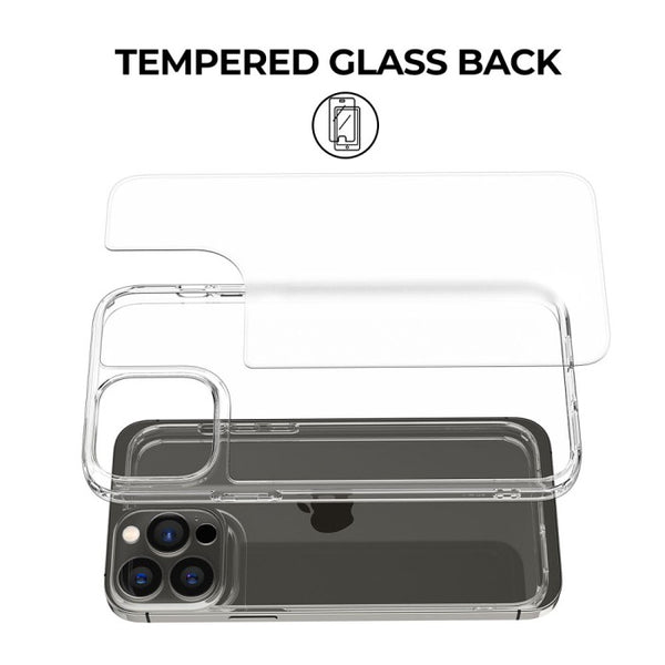 Case iPhone 13 Pro Max 13 Mini Spigen Quartz Hybrid Glass Casing