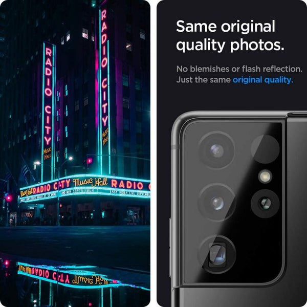 Camera Lens Samsung Galaxy S21 Ultra Plus Spigen Glass tR Optic Slim