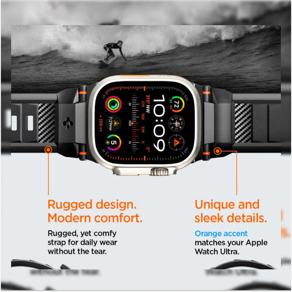 Strap Apple Watch Ultra 2 9/8/7/SE 49/45/44mm Spigen Rugged Ultra Band