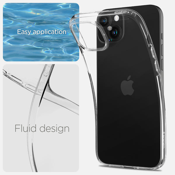 Case iPhone 15 Pro Max Plus Spigen Crystal Flex Clear Slim Soft Casing