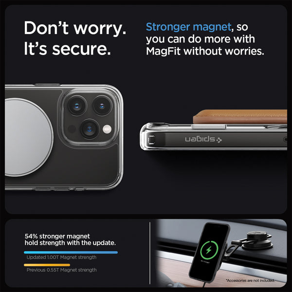 Case iPhone 15 Pro Max Plus Spigen Ultra Hybrid S Stand Magsafe Casing