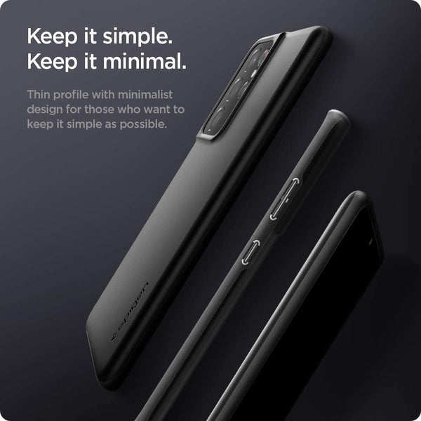 Case Samsung Galaxy S21 Ultra Plus Spigen Thin Fit Hybrid Slim Casing