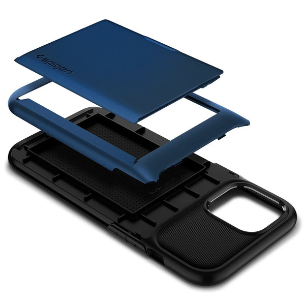 Case iPhone 12 Pro Max 12 Mini Spigen Slim Armor Wallet Card Slot Casing
