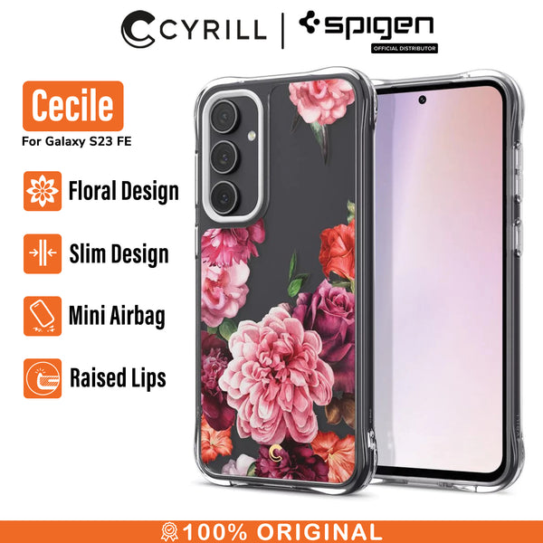 Case Samsung Galaxy S23 FE Cyrill Cecile Clear Motif Slim Cover Casing