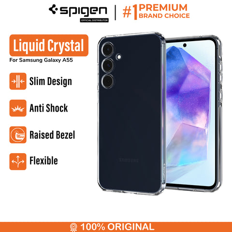 Case Samsung Galaxy A55 Spigen Liquid Crystal Clear Cover Soft Casing