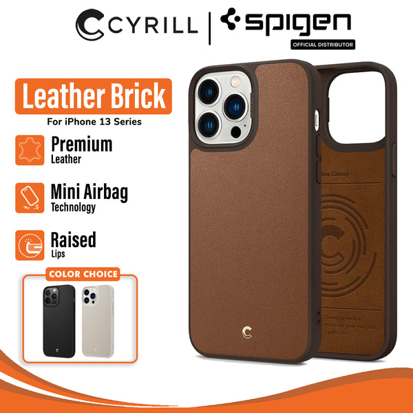 Case iPhone 13 Pro Max 13 Mini Spigen Ciel Leather Brick Hybrid Casing