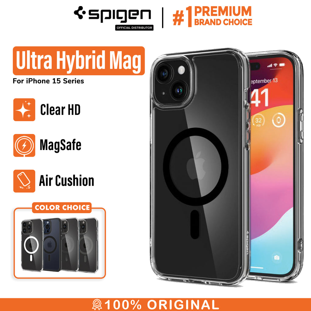 Premium Case iPhone 15 Pro Max (MagSafe) - Spigen Ultra Hybrid