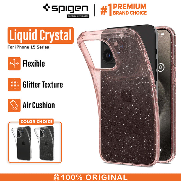 Case iPhone 15 Pro Max Plus Spigen Liquid Crystal Clear Soft Casing