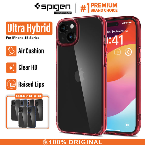 Case iPhone 15 Pro Max Plus Spigen Ultra Hybrid Slim Clear HD Casing