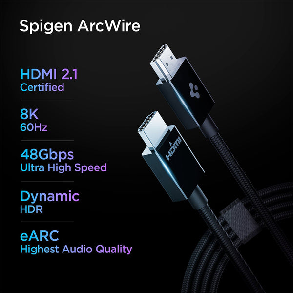 Cable HDMI 2.1 Spigen ArcWire 4K / 8K UHD High Speed HDMI Braided Kabel