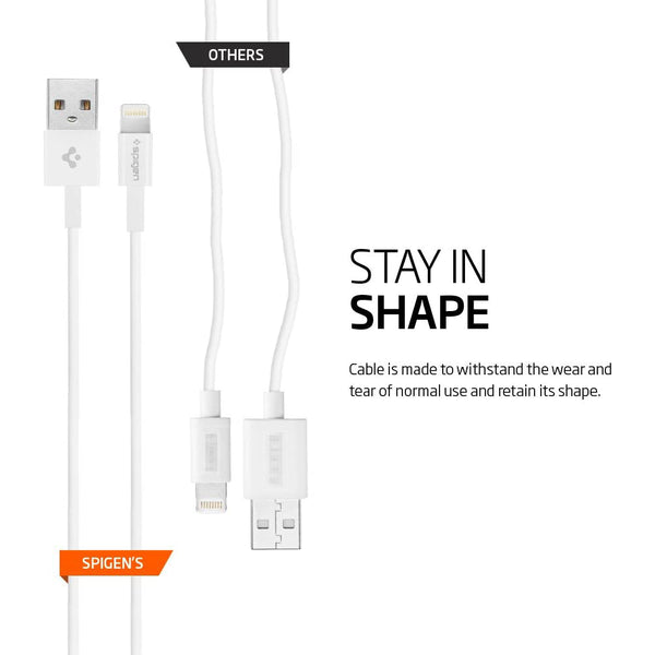 Cable USB A to Lightning Cable 2.4A Spigen C10LS MFI PD Fast Charging