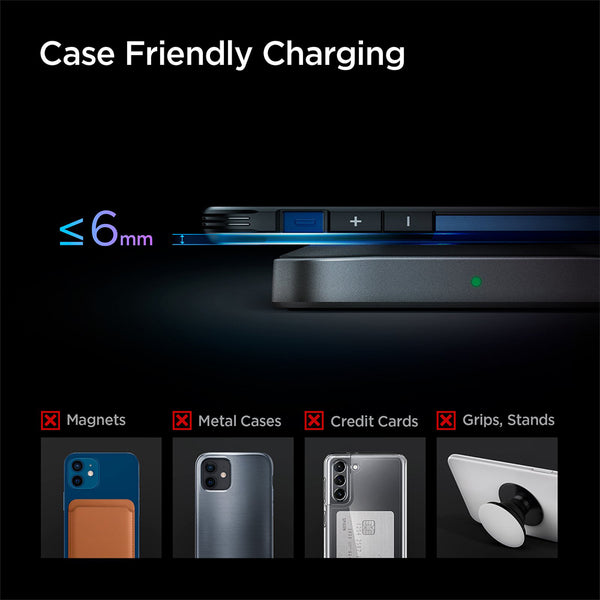 Wireless Charger Pad Spigen 15W USB C iPhone /Android Qi Fast Charging