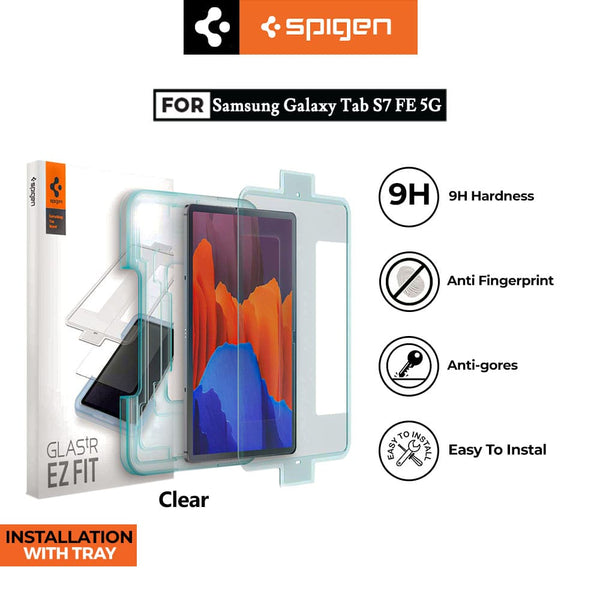 Tempered Glass Samsung Galaxy Tab S7 FE 5G Spigen Glas tR EZ Fit Clear