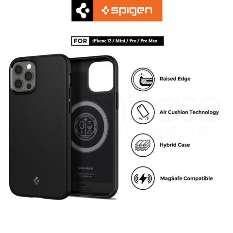 Case iPhone 12 Pro Max 12 Mini Spigen Core Armor Magsafe Matte Casing