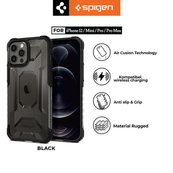 Case iPhone 12 Pro Max / 12 Pro / 12 Mini Spigen Nitro Force Anti-Drop Casing