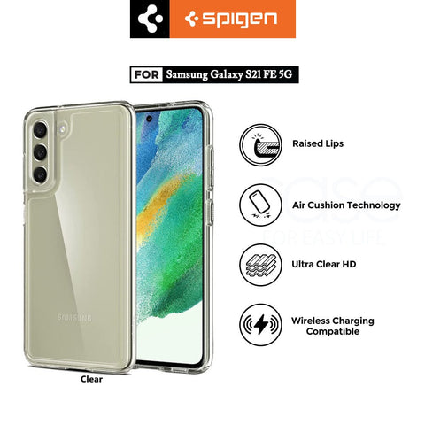 Case Samsung Galaxy S21 FE Spigen Crystal Hybrid Slim Clear Casing