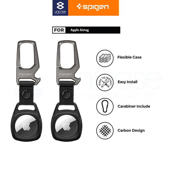 Case Apple AirTag Spigen Core Armor Gantungan / Ring Kunci TPU Casing