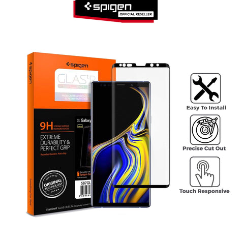 Tempered Glass Galaxy Note 9 Spigen Glas.tR Curved HD Screen