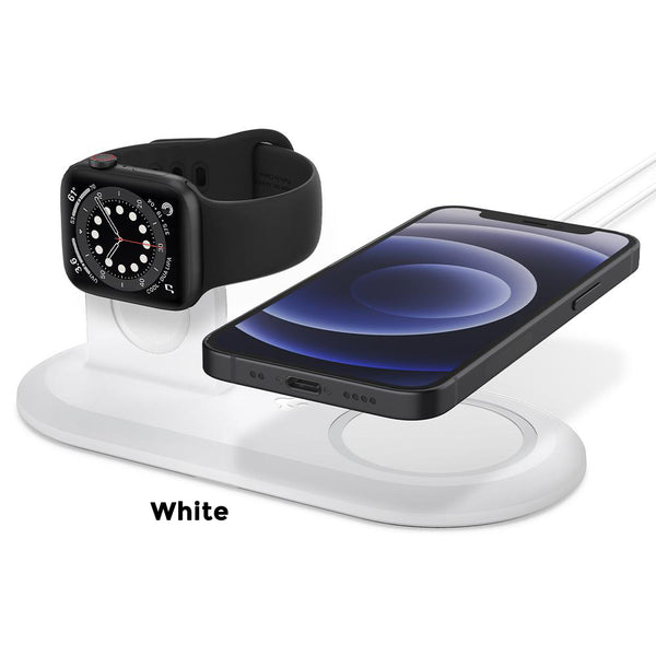 Case Anti Slip Magsafe Dock Apple Watch Spigen Stand 2 in 1 Mag Fit Duo