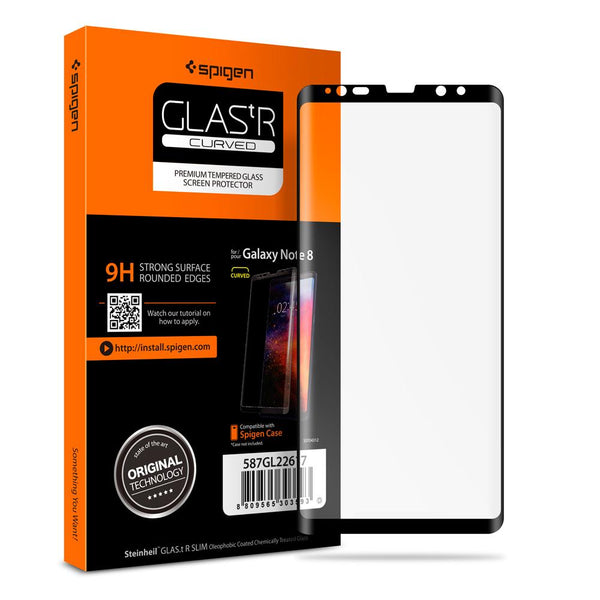 Tempered Glass Galaxy Note 8 Spigen Glas.tR Curved HD Screen