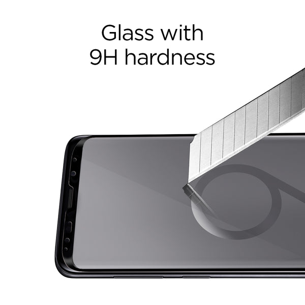 Tempered Glass Samsung Galaxy S9 Plus Spigen Glas tR Curved HD (1Pack)