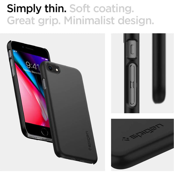 Case iPhone SE 3 2022/2020 8/7 Spigen Hardcase Thin Fit Slim Casing
