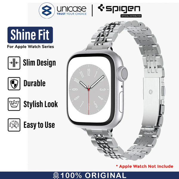 Strap Apple Watch Ultra 2 9/8/7/SE 49/45/41mm Spigen Shine Fit Metal