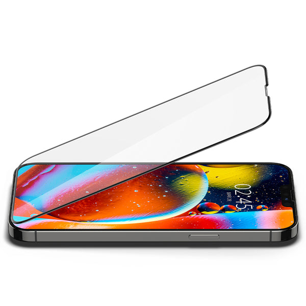 Tempered Glass iPhone 14/13 Mini Pro Max Plus Spigen Glas.tR SLIM Full