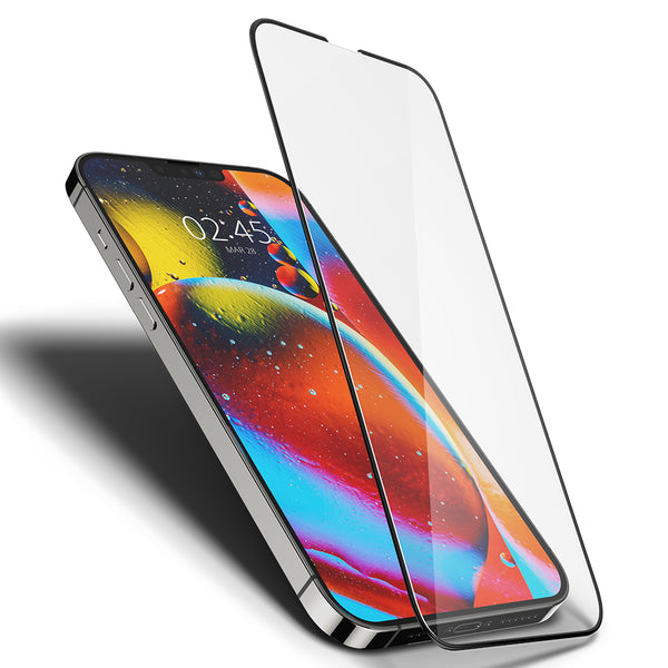 Tempered Glass iPhone 14/13 Mini Pro Max Plus Spigen Glas.tR SLIM Full