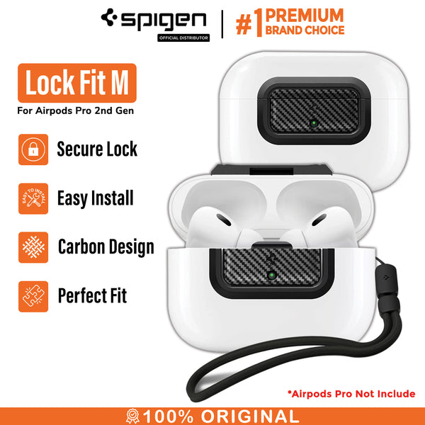 Safety Lock Airpods Pro 2 / 1 Spigen Lock Fit M Pengunci Case Secure