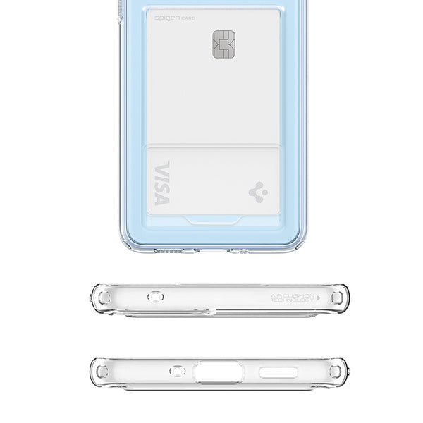 Case Samsung Galaxy A33 Spigen Crystal Slot Clear Softcase Card Casing