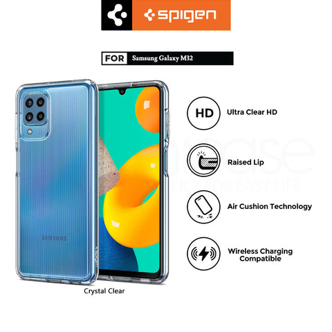 Case Samsung Galaxy M32 Spigen Ultra Hybrid Anticrack Clear Casing
