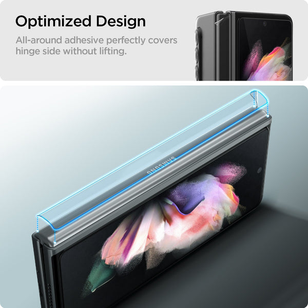 Tempered Glass Samsung Galaxy Z Fold 3 Spigen Full Cover Anti Gores