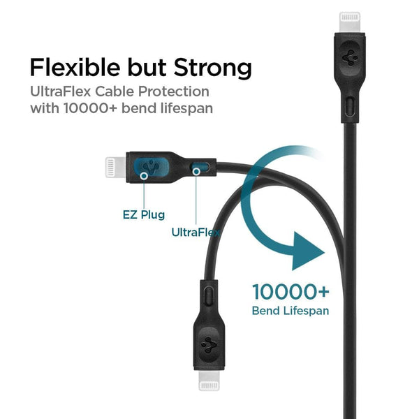 Cable USB C to USB Lightning Spigen C10CL MFi Durable Small PD Kabel