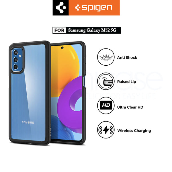 Case Samsung Galaxy M52 5G Spigen Ultra Hybrid Slim Anti Crack Casing