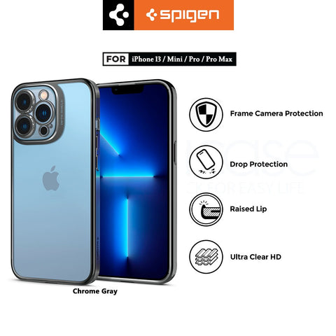 Case iPhone 13 Pro Max Mini Spigen Optik Crystal Soft Clear TPU Casing