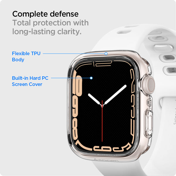 Case Apple Watch 8/7 45mm/41mm Spigen Ultra Hybrid Clear Bumper Casing
