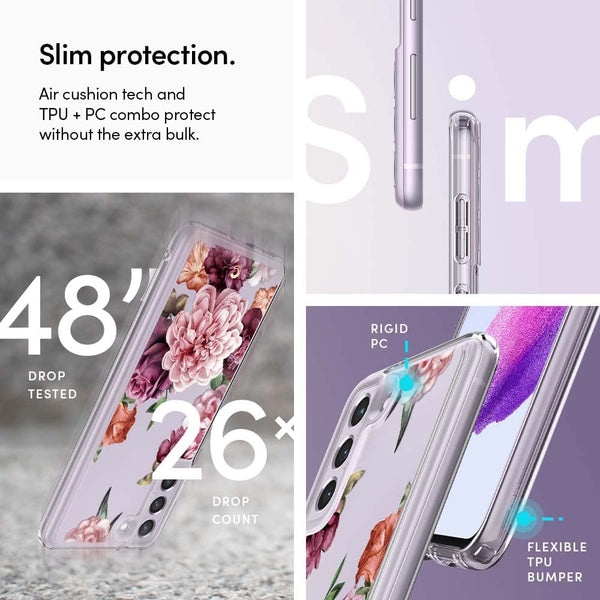 Case Samsung Galaxy S21 FE 5G Ciel Cecil Flower Motif Cute Casing