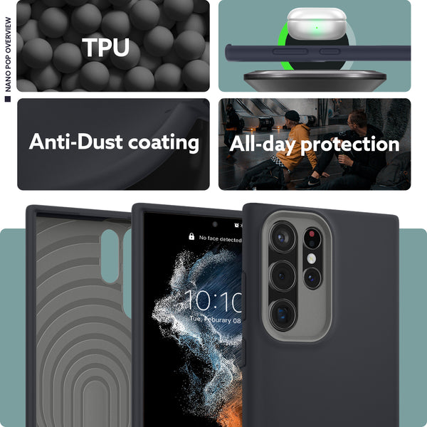 Case Samsung Galaxy S22 Ultra Plus Caseology Nano Pop Softcase Casing