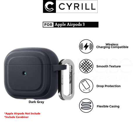 Case Apple Airpods 3 Cyrill Wave Stone Flexible Slim Softcase Casing