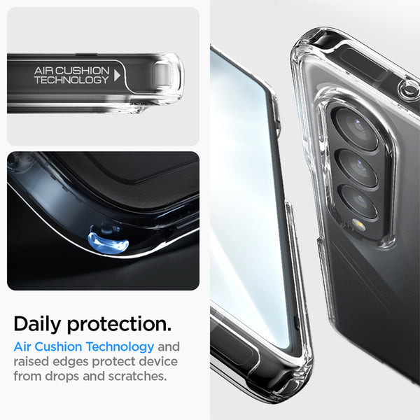 Case Samsung Galaxy Z Fold 4 Spigen Crystal Hybrid Anti Crack Casing