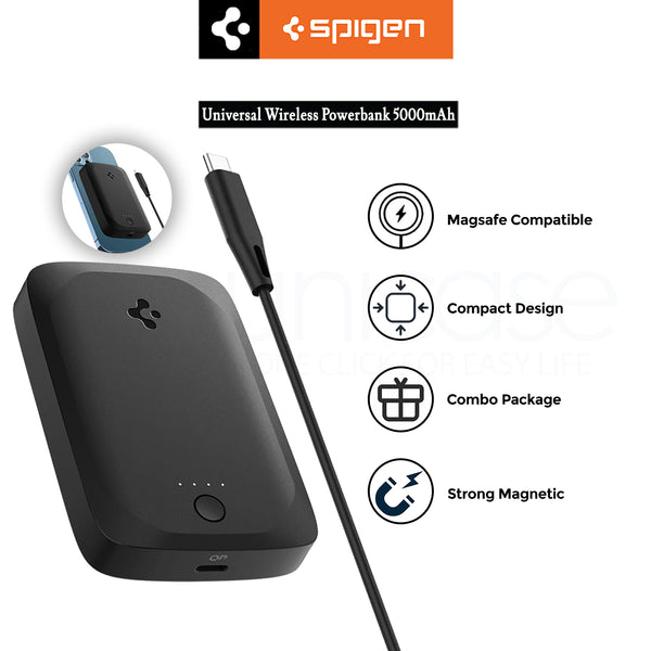 Powerbank Wireless Spigen ArcHybrid Mag Portable Charger 5000mAh 7.5W