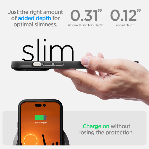 Case iPhone 14 Pro Max Plus Spigen Optik Armor Camera Slide Soft Cover