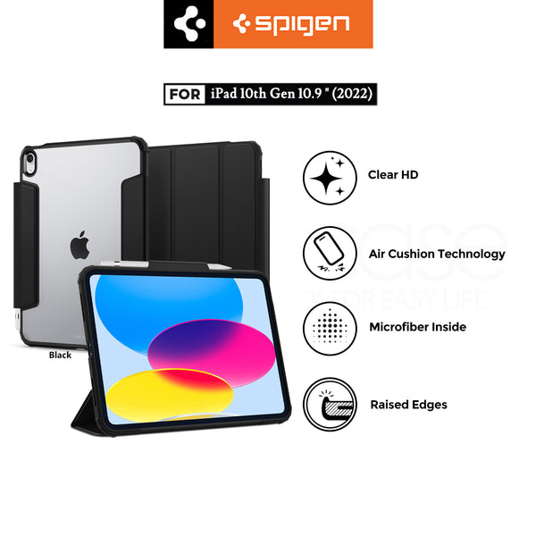 Case iPad 10 10.9 2022 Spigen Ultra Hybrid Pro Stand Flip Cover Casing
