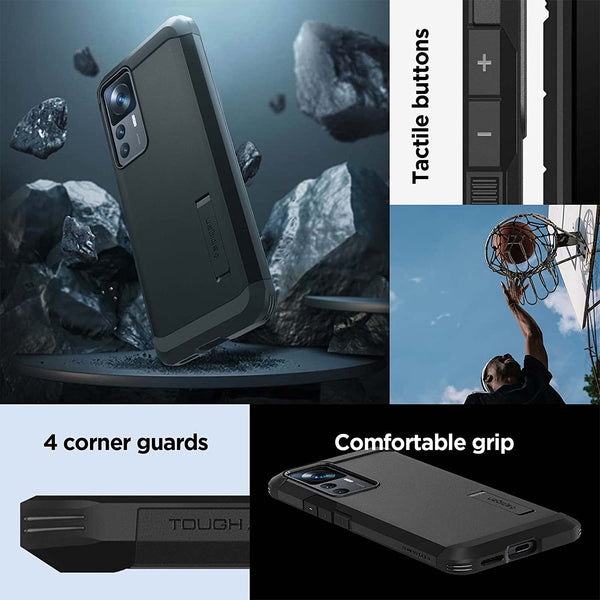 Case Xiaomi 12T/Pro Spigen Tough Armor Matte Cover Shockproof Casing