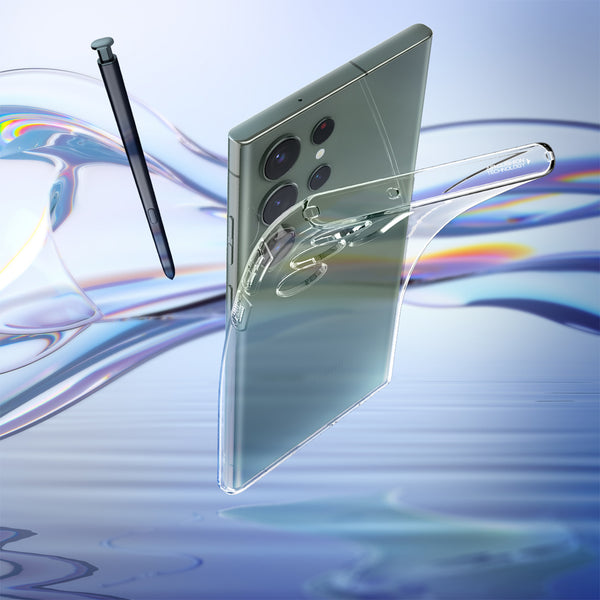 Case Samsung Galaxy S23 Ultra Plus Spigen Crystal Flex Clear Casing