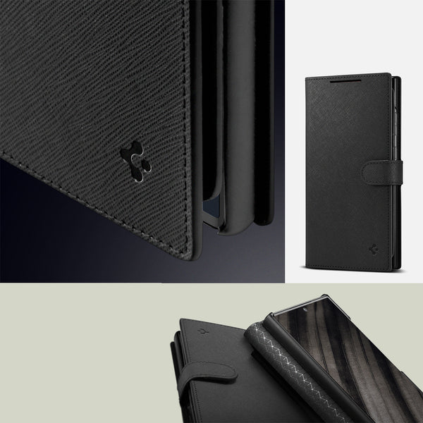 Case Samsung Galaxy S23 Ultra Plus Spigen Wallet S Flip Cover Card