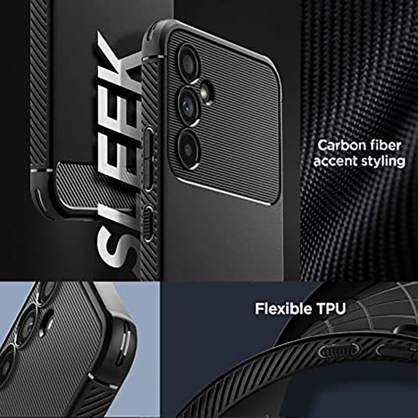 Case Samsung Galaxy A54 Spigen Rugged Armor Carbon TPU Cover Casing